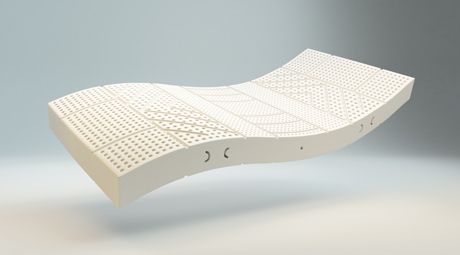 2x Naturlatex-Wendematratze ComfortThera BIO 90x200 cm. 100% Naturlatex. Bezug aus Holzfaser